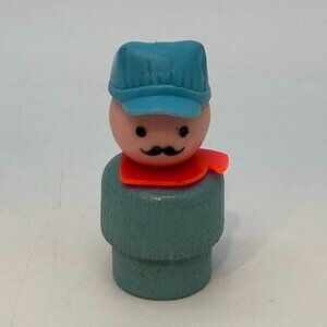 Vintage Fisher-Price Play Family Train Conductor Figurine
